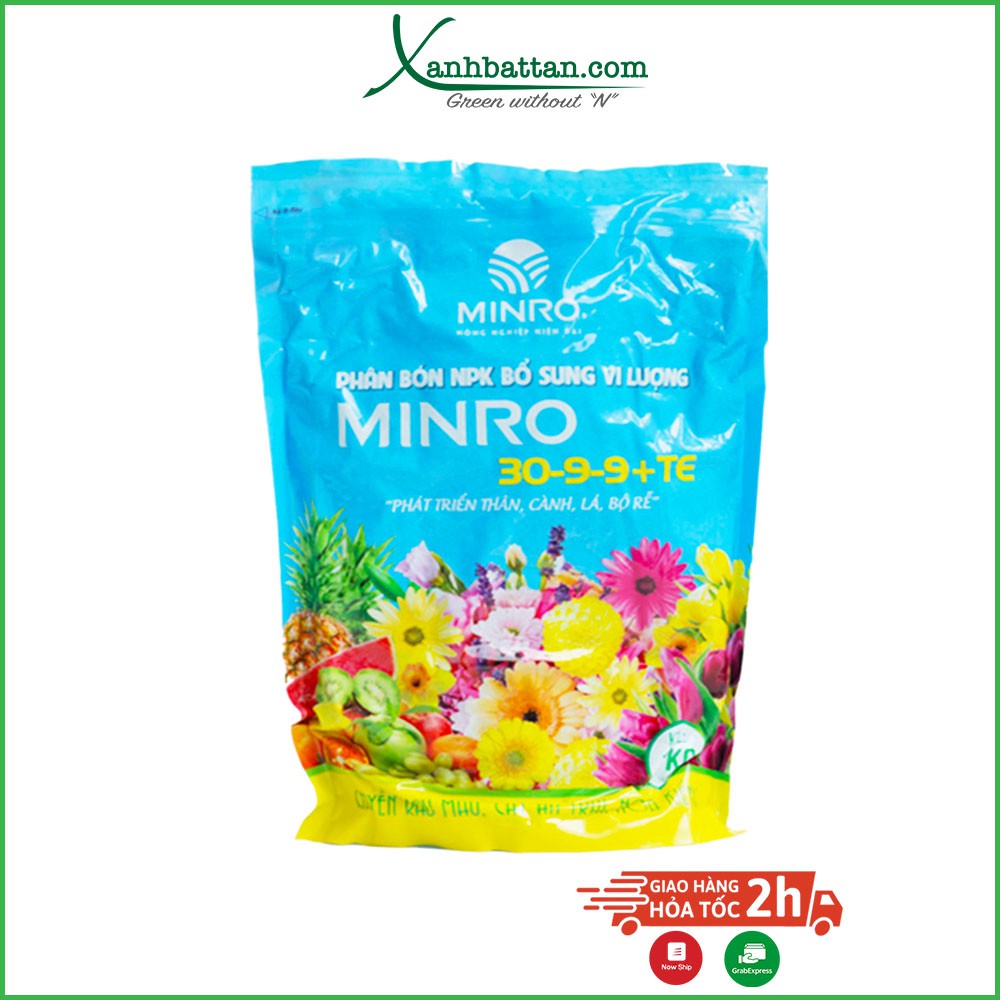 Phân bón NPK MINRO 30-9-9 +TE 1 kg