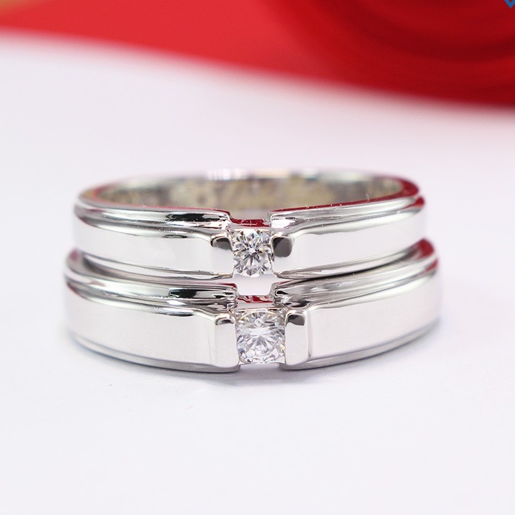 Nhẫn đôi bạc 925 khắc tên đẹp ND0342 - Trang Sức TNJ