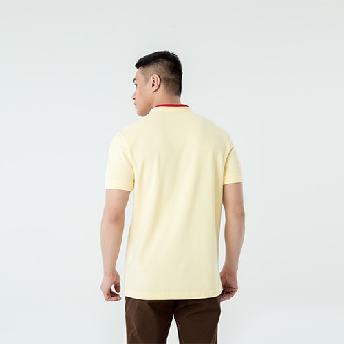 Áo Polo thêu ba màu ngắn tay cổ tàu thời trang nam CIZA APNR13 PL11040 phong cách đi làm đi học dạo phố du lịch