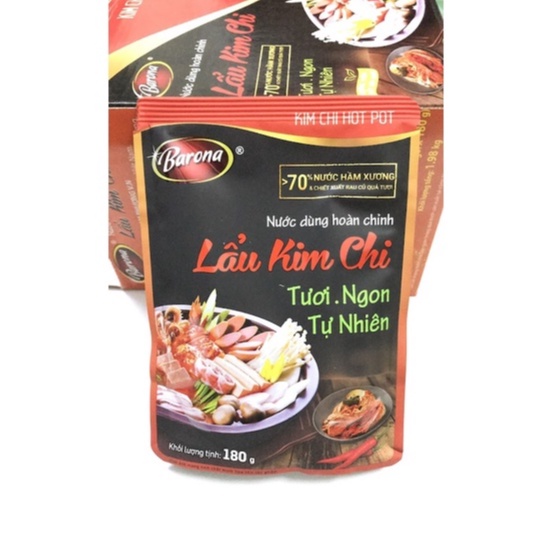 Nước Dùng Hoàn Chỉnh Barona - Lẩu Kim Chi 180g