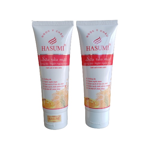 Sữa rửa mặt trắng sáng da ngăn ngừa mụn Hasumi 60ml