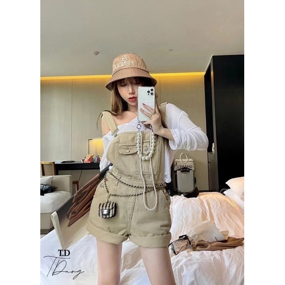 🎄 Set quần yếm jean mix pull giấy siêu đẹp. Size S M | BigBuy360 - bigbuy360.vn