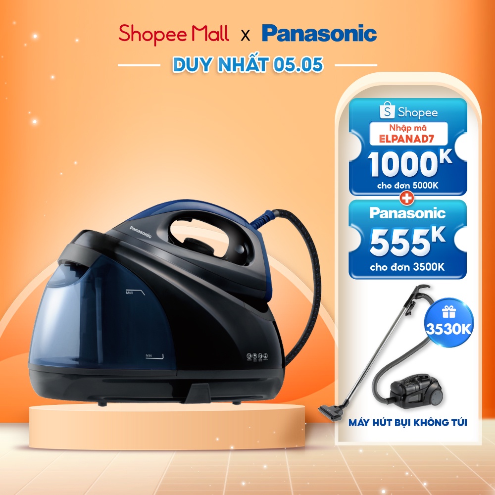 [Mã ELPANA4N giảm 10% đơn 500K]Bàn ủi hơi nước cao cấp Panasonic NI-GT200ARA – Ủi phẳng cực nhanh - Diệt khuẩn tối ưu –