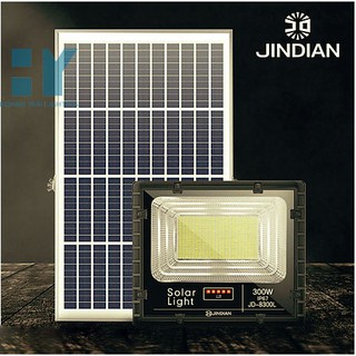 [JD-8300L] Đèn Năng Lượng Mặt Trời JinDian JD-8300L Công Suất 300W - Mẫu Mới 2020, Khung Nhôm, Chip Led "SMD"- BH 03 Năm