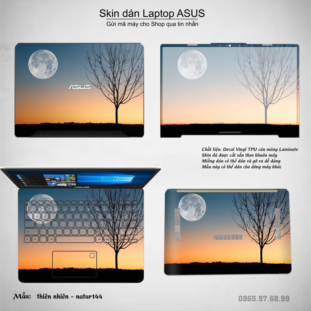 Skin dán Laptop Asus in hình thiên nhiên nhiều mẫu 6 (inbox mã máy cho Shop)