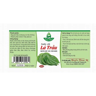 NƯỚC CẤT LÁ TRẦU KHÔNG – 100 ML