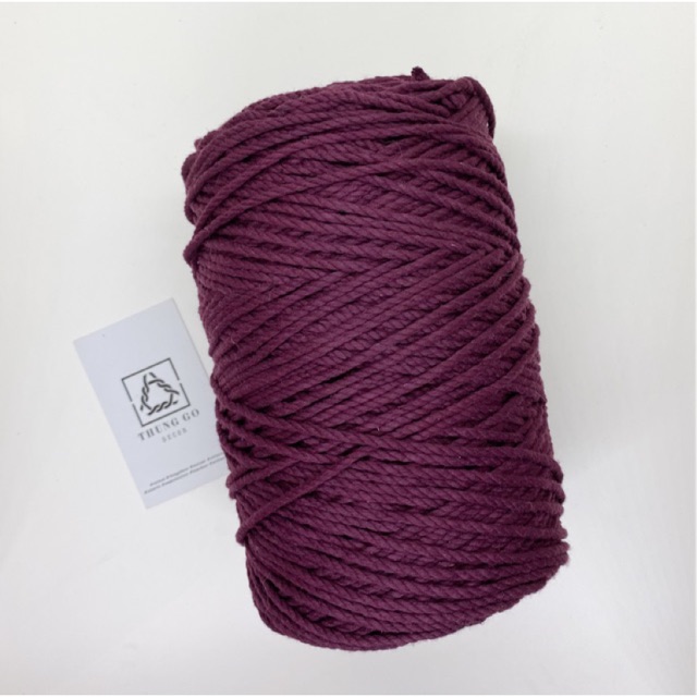 Dây thừng Macrame màu TÍM củ dền