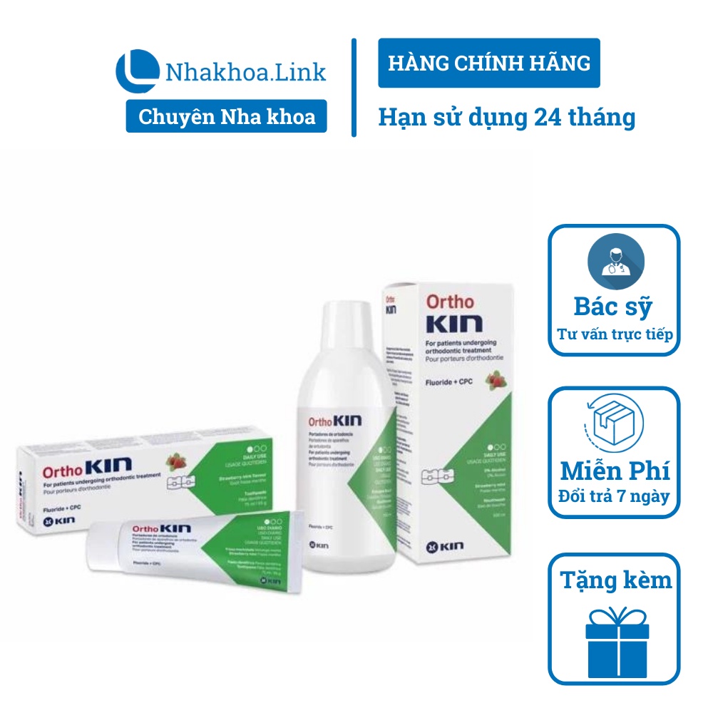 Nước súc miệng dành cho răng niềng Ortho Kin 500ml
