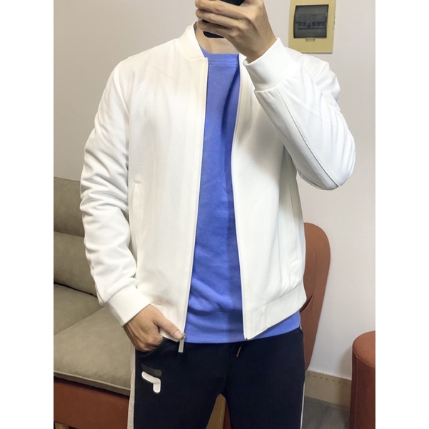 Áo nỉ nam ZA04 vải pique co giãn, bomber nỉ hàng xuất dư nguyên chip.