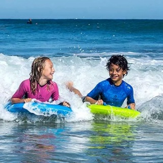 Portable Body Board Inflatable Pool Float Surfboard with Handles