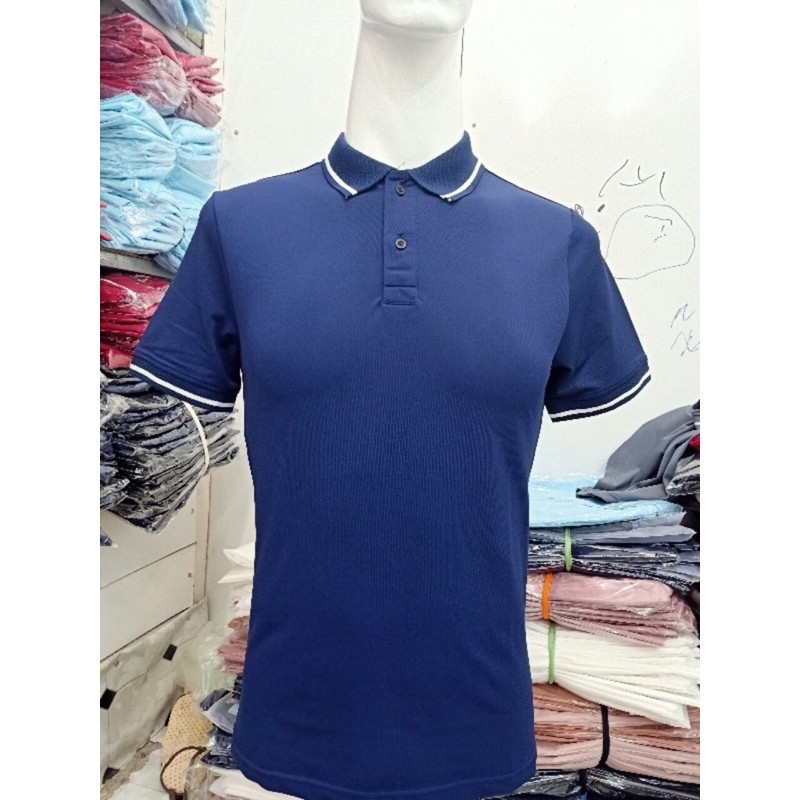 Áo Polo Nam Basis Nhiều Màu Cổ Viền , Vải Cotton 4 Chiều dày dặn, có giãn thấm hút mồ hôi tốt