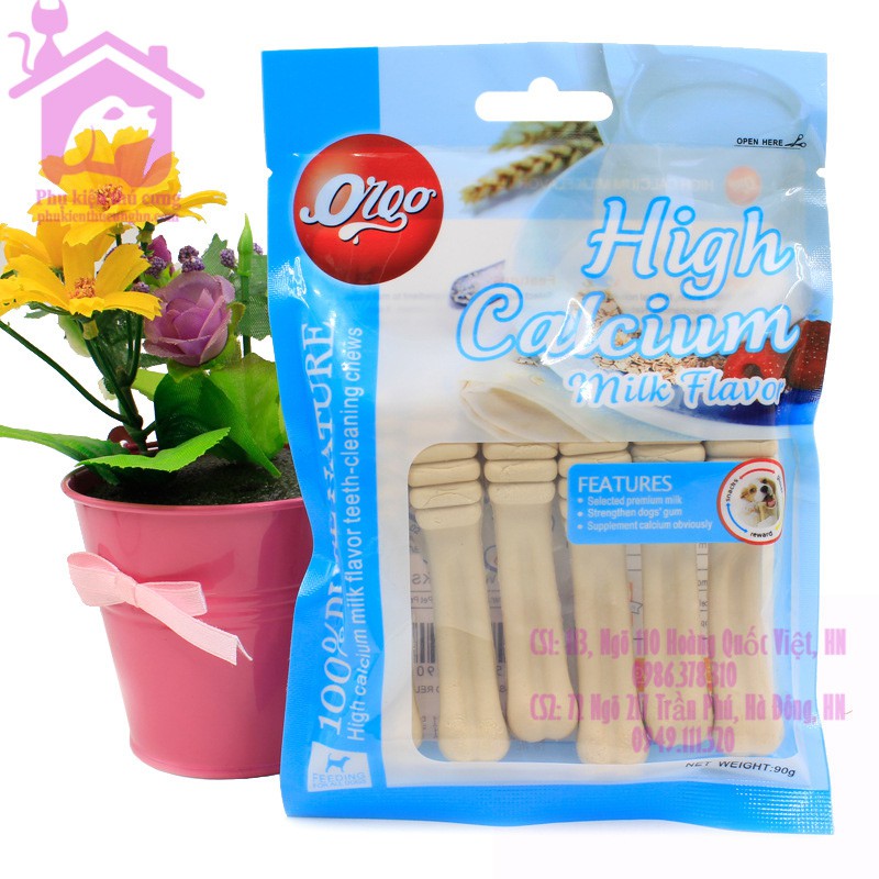 Xương gặm cho chó Orgo 90g sạch răng bổ xung năng lượng  - Phụ kiện thú cưng Hà Nội