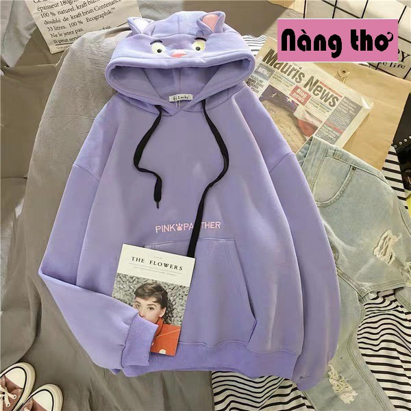 Áo khoác hoodie nữ siêu phẩm báo hồng - Nàng Thơ's Shop