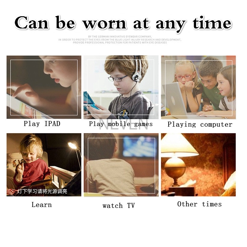Mắt kính chống bức xạ thời trang năng động cho bé từ 3-12 tuổi
