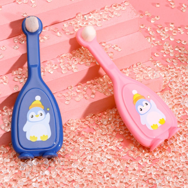 Bàn chải đánh răng lông mềm mại họa tiết chim cánh cụt đáng yêu dành cho bé 1-12 tuổi