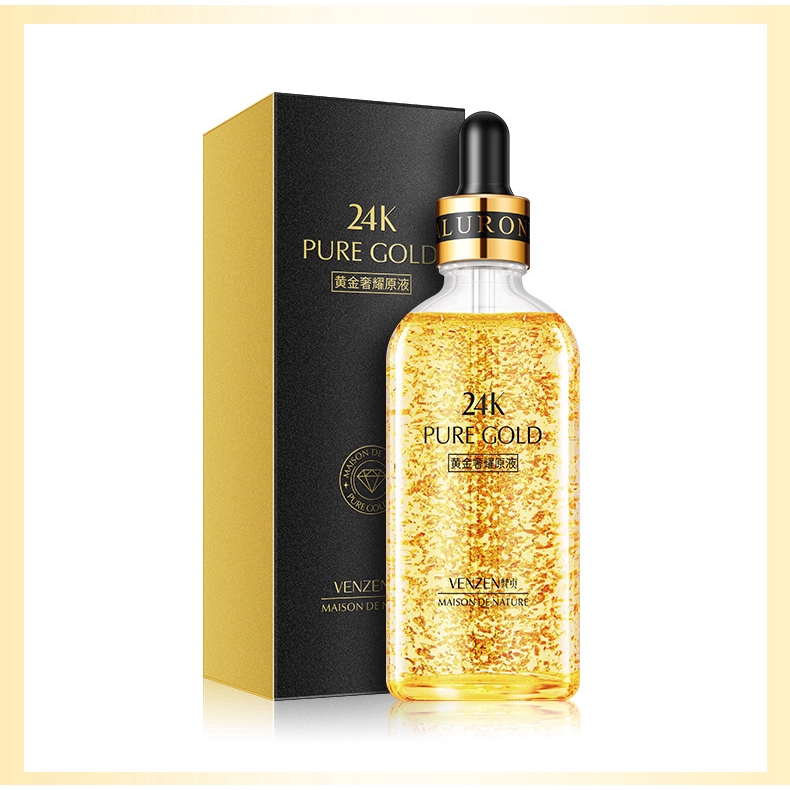 24k gold essence  hydrating gold luxury skin care products hyaluronic acid stock solution