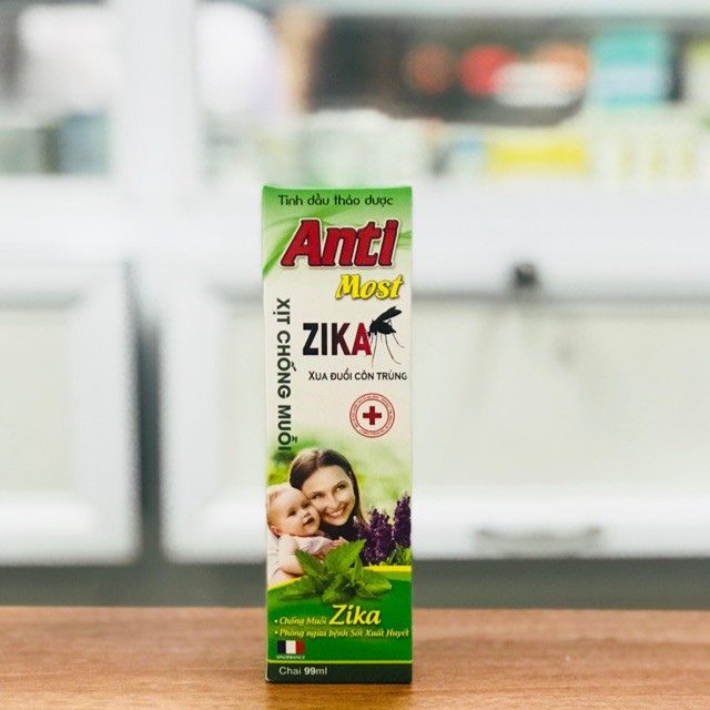 Xịt Chống Muỗi Anti Most Zika Chai 100ml