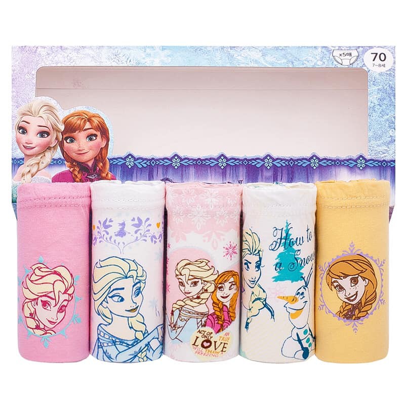 LQ093 - Set 5 quần chip cotton công chúa elsa bé gái hàng nhập - giá 170k