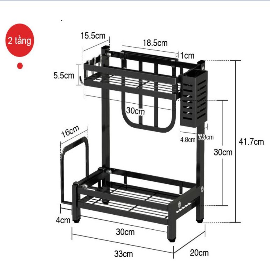 Kệ gia vị thép - các bon sơn tĩnh điện