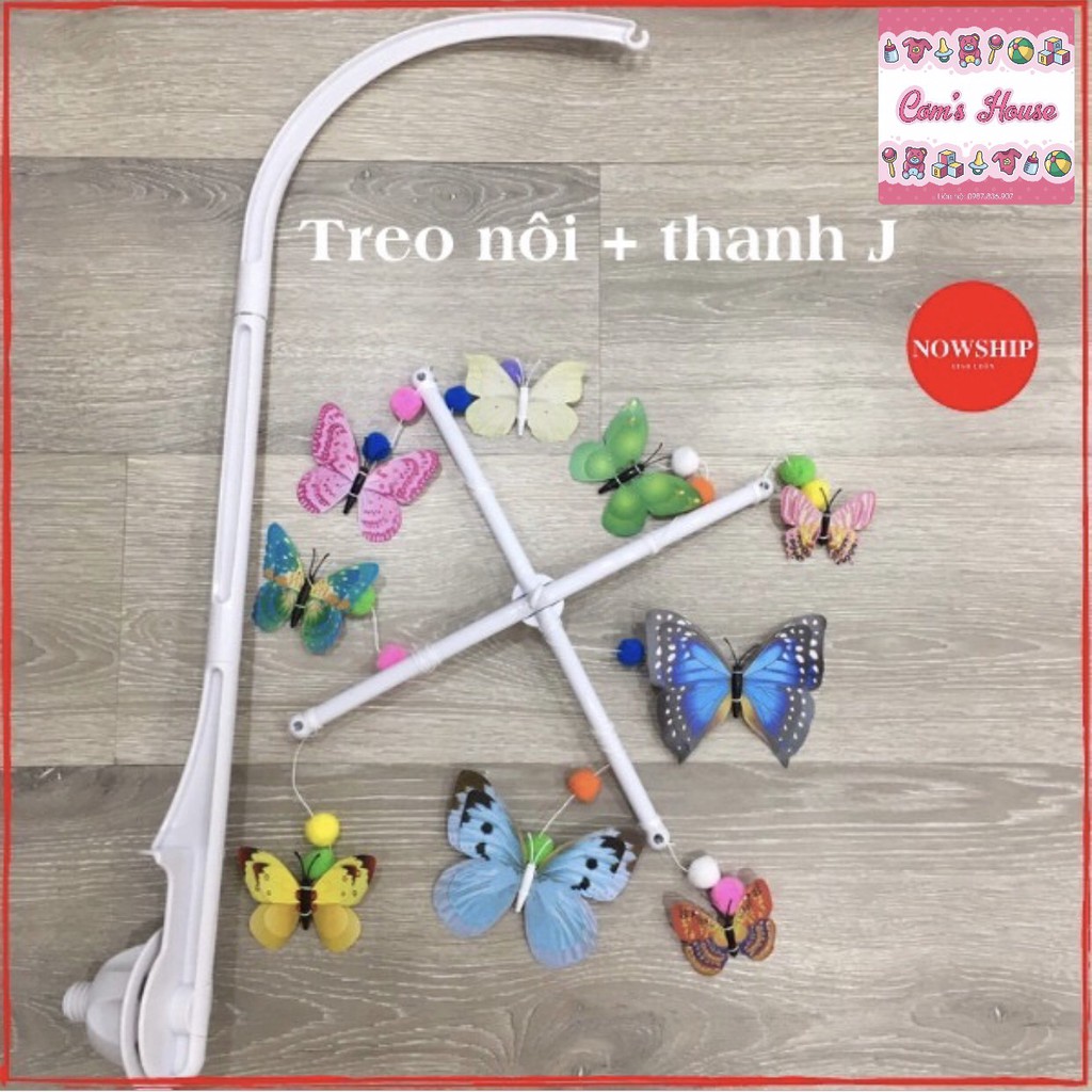 Treo nôi bướm kích thích phát triển thị giác cho bé/ Đồ treo nôi cho bé mới nhất