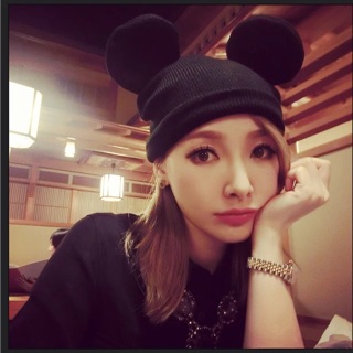[BEANIE HAT] Mũ Len Tai Gấu