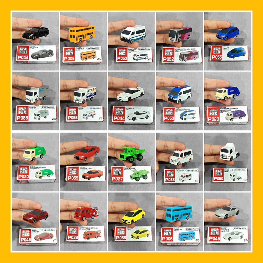 Pocket Tomica Xe mô hình Takara Tomy size nhỏ bằng nhựa