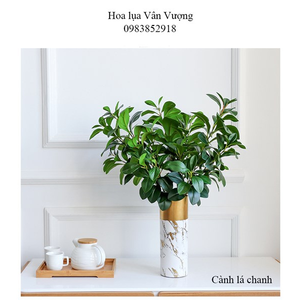 Lá Giả 🌺FREESHIP🌺 Cành Lá Chanh Trang Trí Phòng