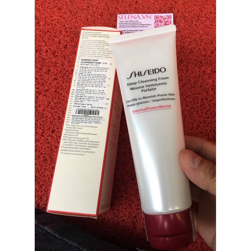 Sữa rửa mặt tạo bọt Shiseido Deep Cleansing Foam 125ml