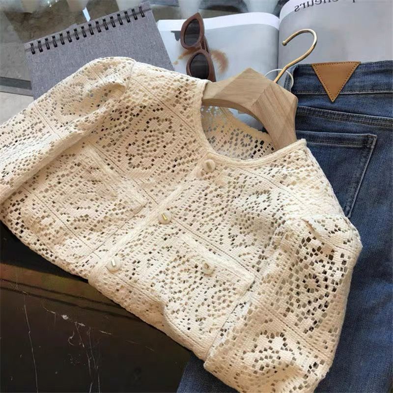 Áo Kiểu Phối Ren Dáng Ngắn Thời Trang Mùa Hè