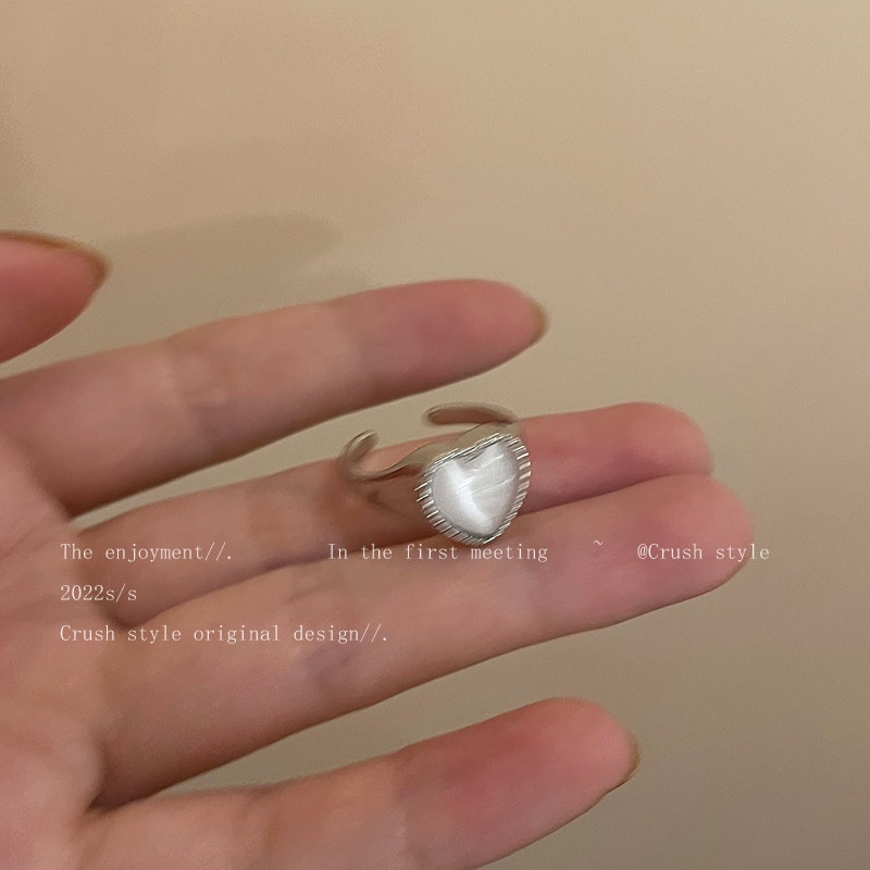 Nhẫn Hở Đính Đá Mặt Trăng Hình Nơ Độc Đáo Thời Trang Mùa Hè Cho Nữ
