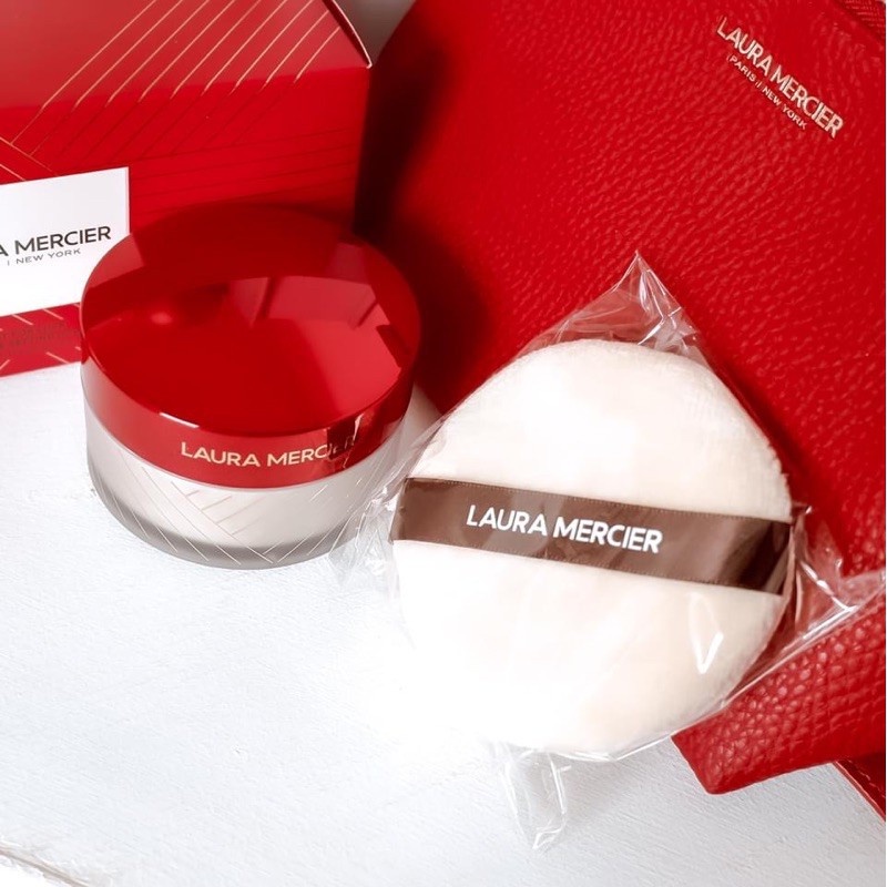 Phấn phủ Laura Mercier Set For Luck Translucent Loose Setting Powder With Puff