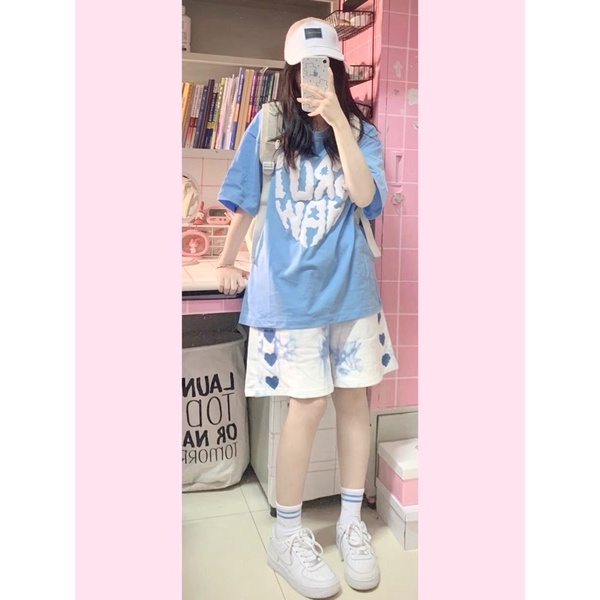 Sét áo chữ ngực + quần loang tim | BigBuy360 - bigbuy360.vn