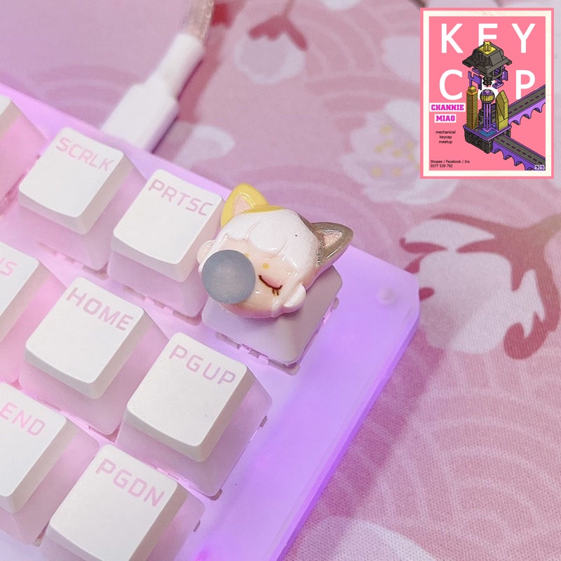 Keycap lẻ bàn phím cơ đẹp Cô gái