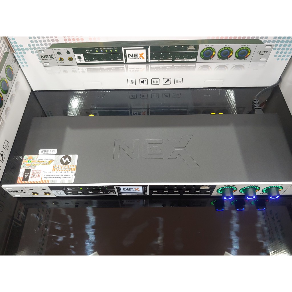 [Mã 159ELSALE hoàn 7% đơn 300K] Vang cơ có reverb NEX FX900 Plus ( vang cơ nex fx900 plus có reverb và màn hình LCD)