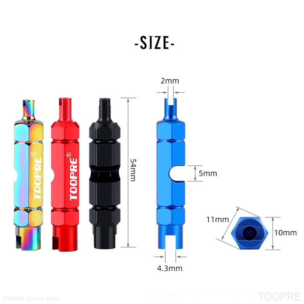 Dụng cụ tháo van xe đạp TOOPRE đa năng bằng hợp kim nhôm