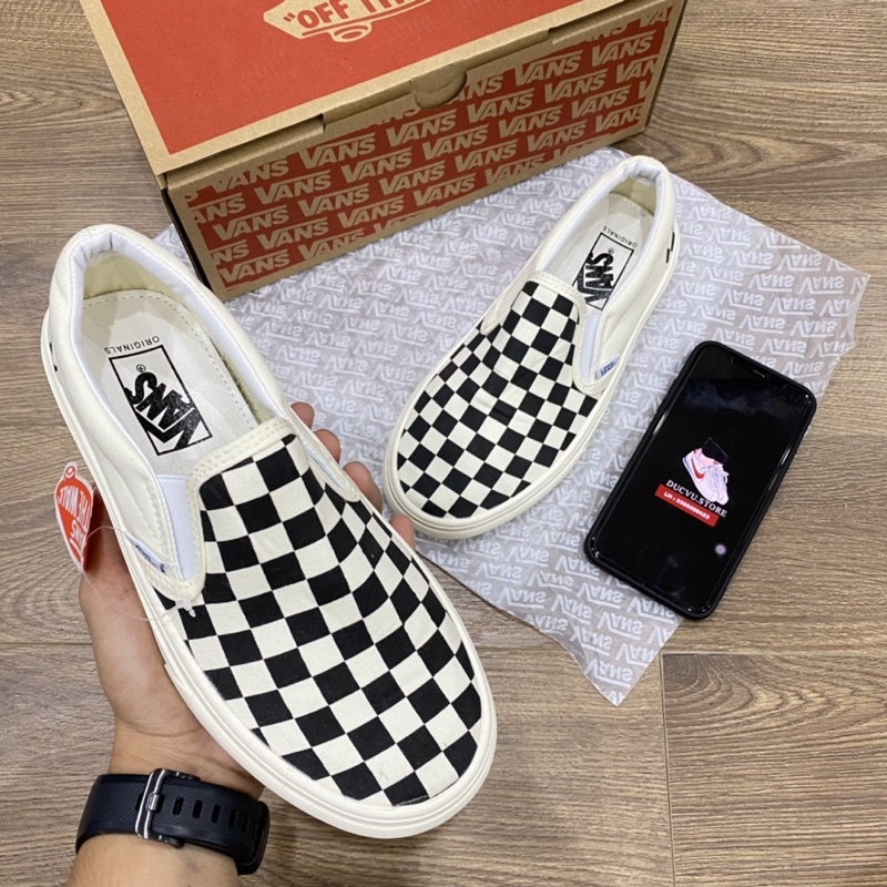 Giầy vans caro chekboat ( full box + free ship )