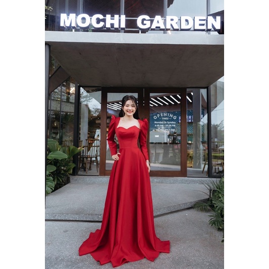 Váy cưới đi bàn cô dâu tay dài