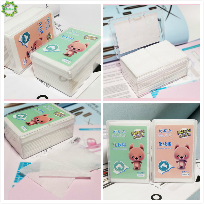 Set 200 bông tẩy trang cotton cho người mới tập trang điểm Bông tẩy trang Cotton Pads 200 miếng