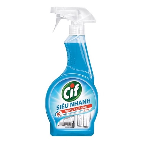 Nước lau kính SẠCH SÁNG BÓNG 520ml CIF đa năng