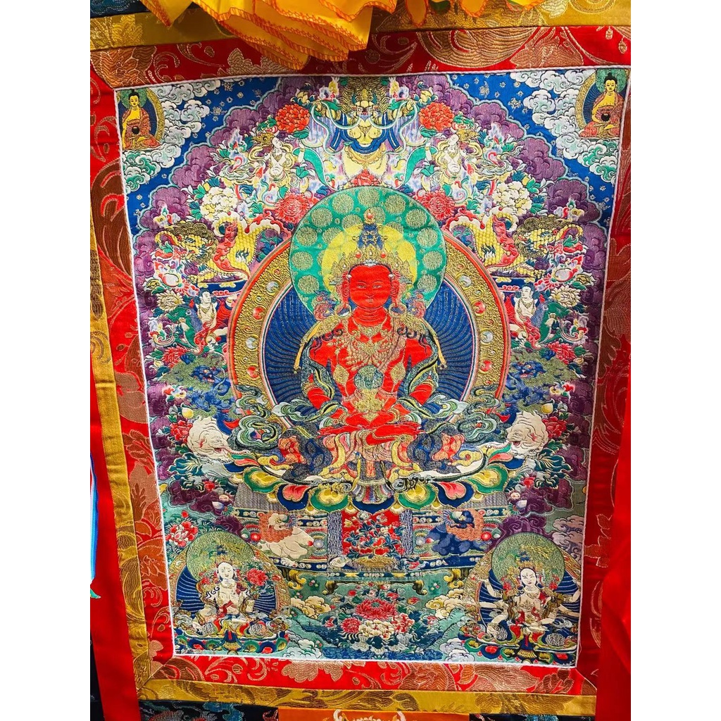 [PBMC]Thangka thêu 1.3m - Gấm Tây Tạng