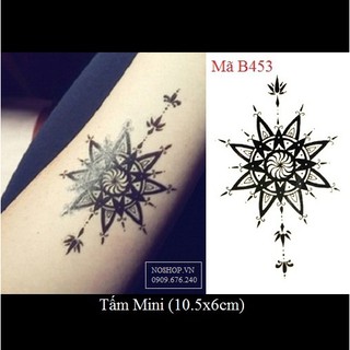 Xăm dán Tattoo hoa văn B453