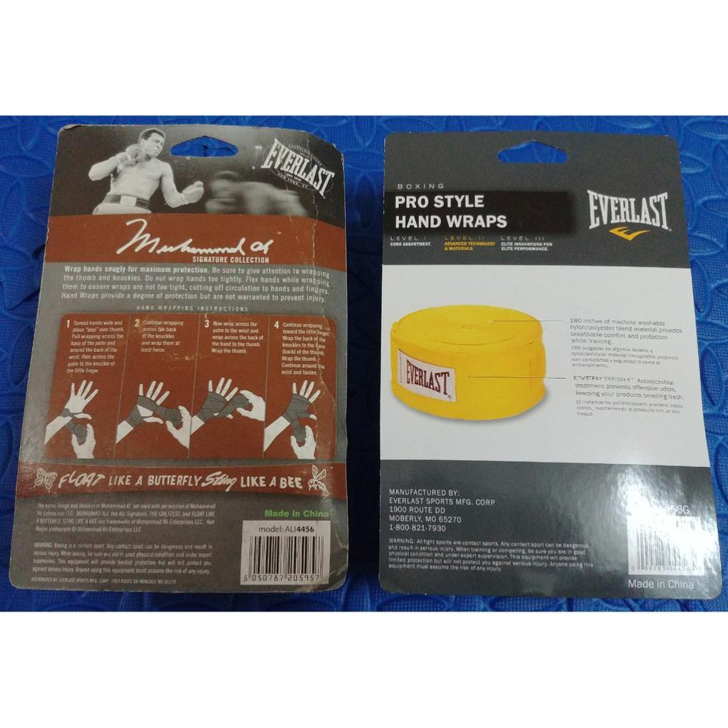 🎁 Băng đa quấn tay Everlast 4.5m, pretorian 5m ⚡FREE SHIP⚡ Băng đa boxing hand wraps