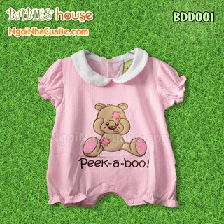 Bodysuit sơ sinh ngắn tay Peek-a-boo cho bé gái