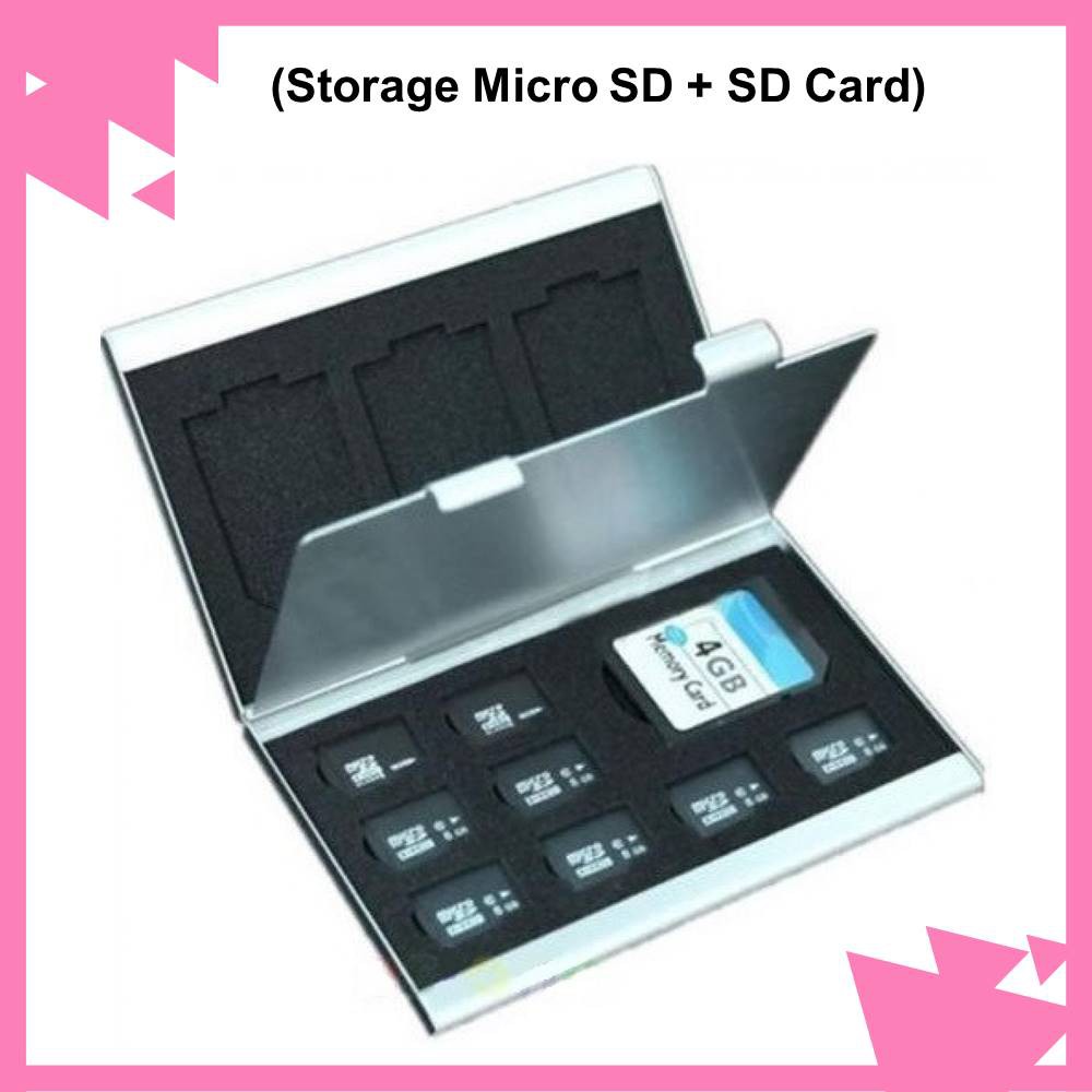 Hộp Nhôm Đựng Thẻ Nhớ Sd 18 Trong 1 Ốp | BigBuy360 - bigbuy360.vn