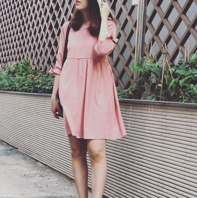 Váy baby doll nơ tay (hình chụp thật) | BigBuy360 - bigbuy360.vn