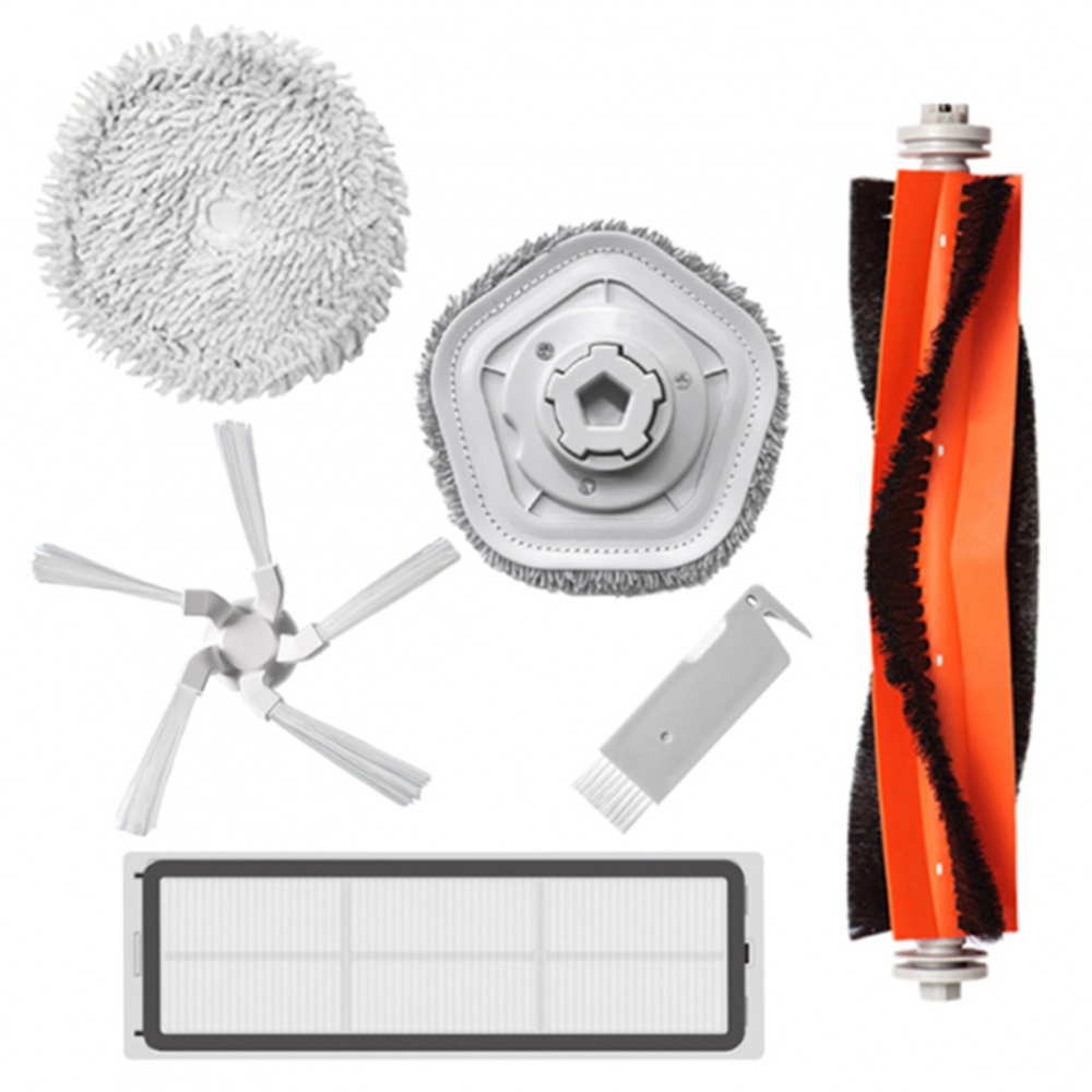 Set phụ kiện có bàn chải lăn bên hông và vải lau dành cho máy hút bụi W10