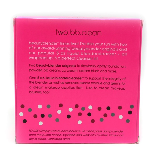 Mút trang điểm Beauty blender two.bb.clean