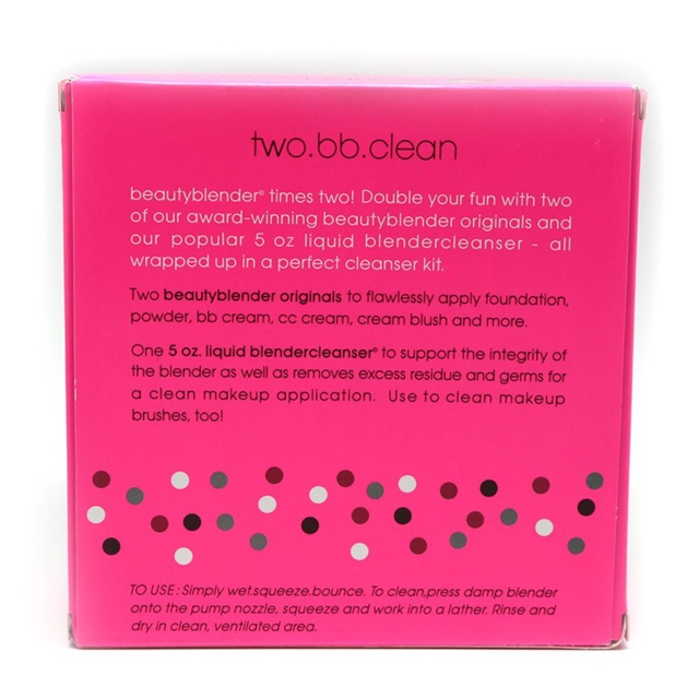 Mút trang điểm Beauty blender two.bb.clean