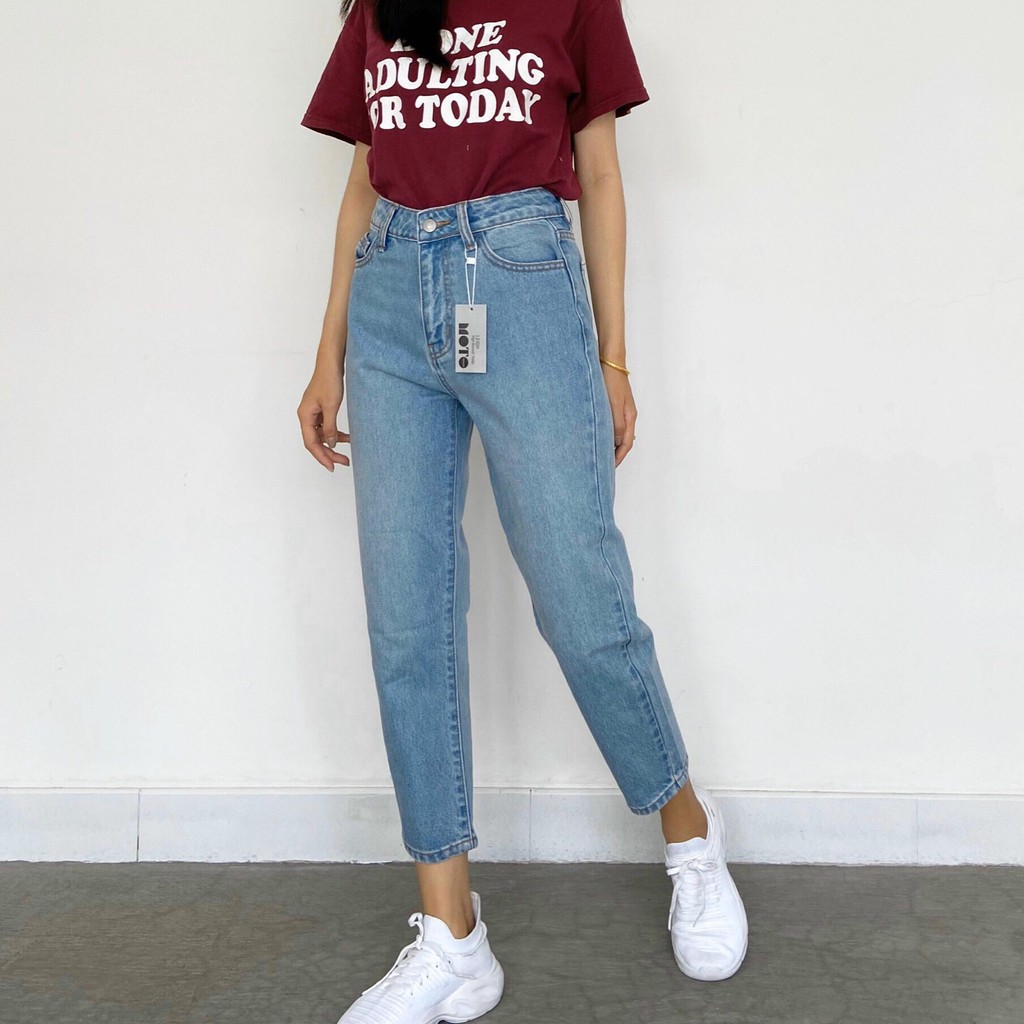 QUẦN JEANS MOM 9 TẤC NỮ HÀNG VNXK