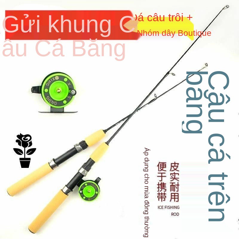 Cần câu băng Bộ mùa đông bè siêu ngắn nhỏ đi biển miễn phí vận chuyển rắn carbon hai đoạn